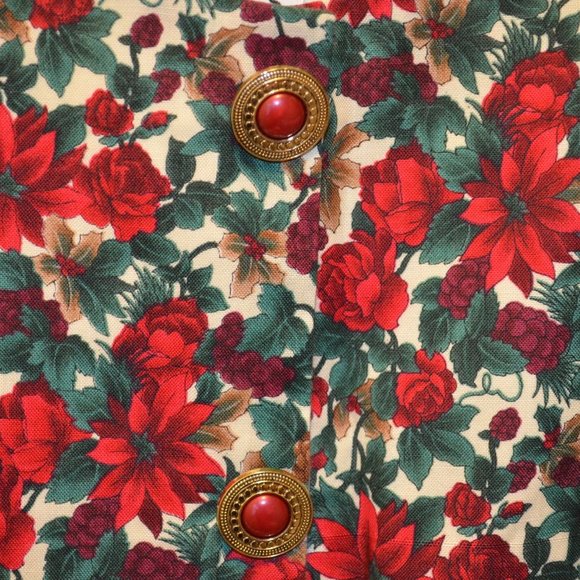 The Christmas Rose S Sleeveless Modest Dress - Picture 6 of 7